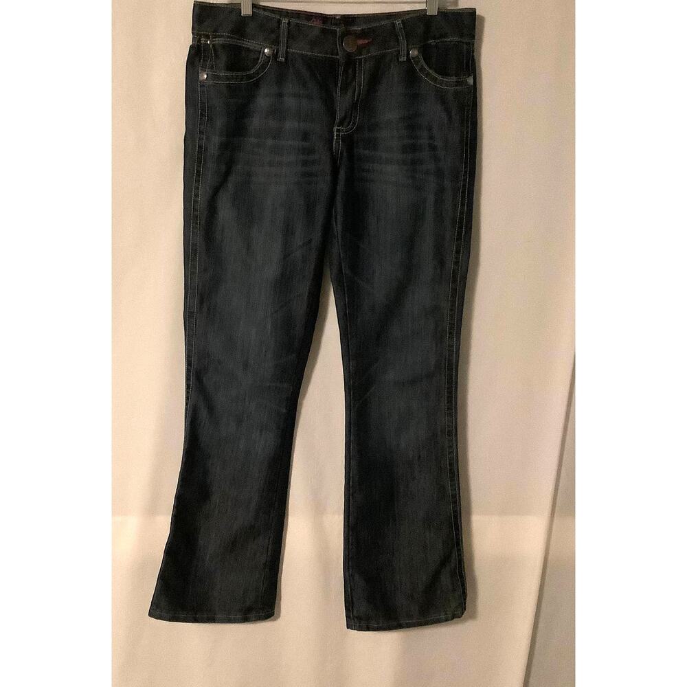 Wrangler Juniors Mid-Rise Bootcut Jeans Size 11/12x34